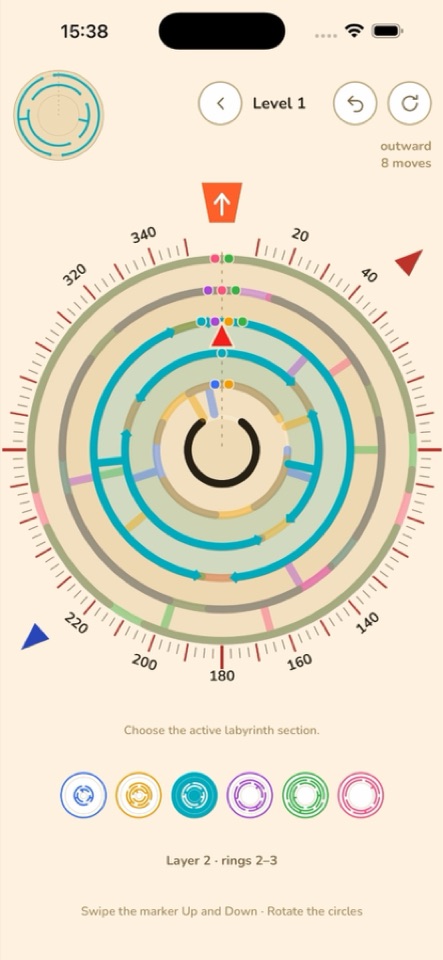 Poster frame: rolling the marker outward on iPhone